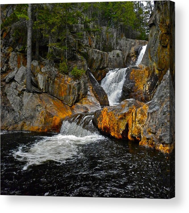 Landscape Acrylic Print featuring the photograph Smalls Falls 3 #1 by George Ramos