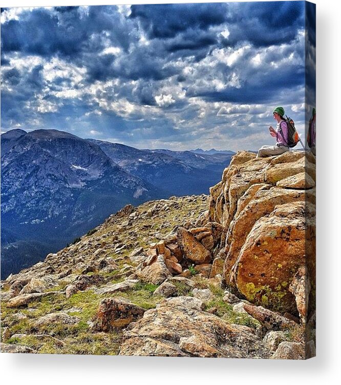 Mountains Acrylic Print featuring the photograph The Love Of My Life, @skb729 . On The #1 by Chris Bechard