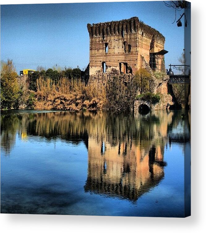 Instaprints Acrylic Print featuring the photograph Water Reflections #1 by Luisa Azzolini