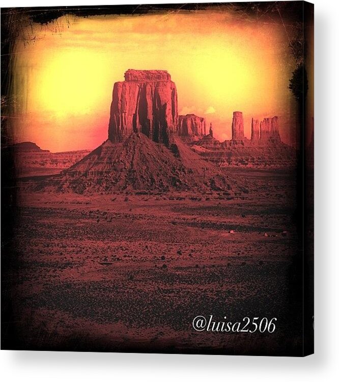 Monumentvalley Acrylic Print featuring the photograph Monument Valley #11 by Luisa Azzolini