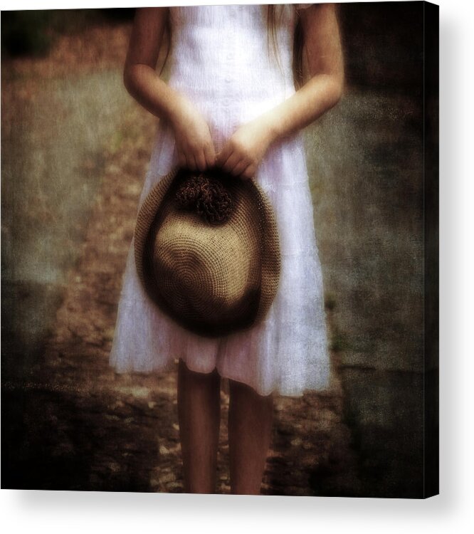 Girl Acrylic Print featuring the photograph Straw Hat #2 by Joana Kruse