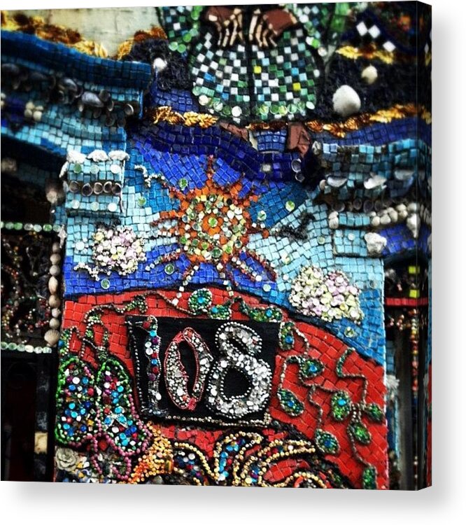 Instaaaaah Acrylic Print featuring the photograph The Mosaic House By Susan Gardner #3 by Natasha Marco