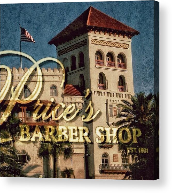 Advertising Acrylic Print featuring the photograph Spanish Fl - St. Augustine #4 by Joel Lopez