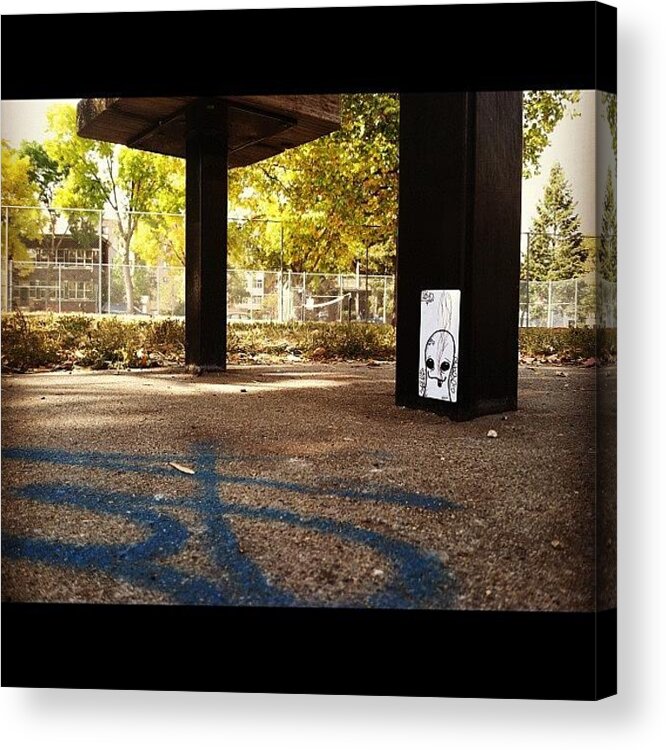 Art Acrylic Print featuring the photograph #sticks #slaps #stickers #streetart #4 by Vik Vaughn