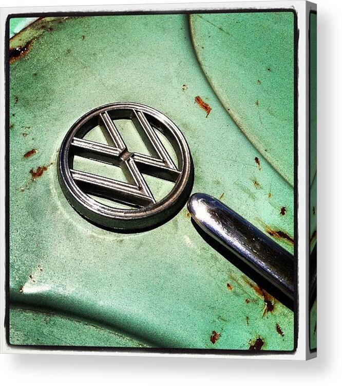 Volkswagon Acrylic Print featuring the photograph 61 V W by Gwyn Newcombe