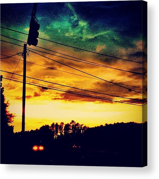 Instaclouds Acrylic Print featuring the photograph #7 by Katie Williams