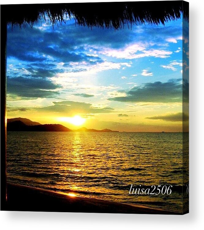 Beautiful Acrylic Print featuring the photograph Tropical Sunset #7 by Luisa Azzolini