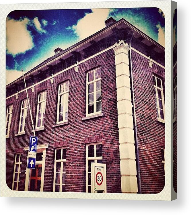 Beautiful Acrylic Print featuring the photograph A #building In #venray by Wilbert Claessens