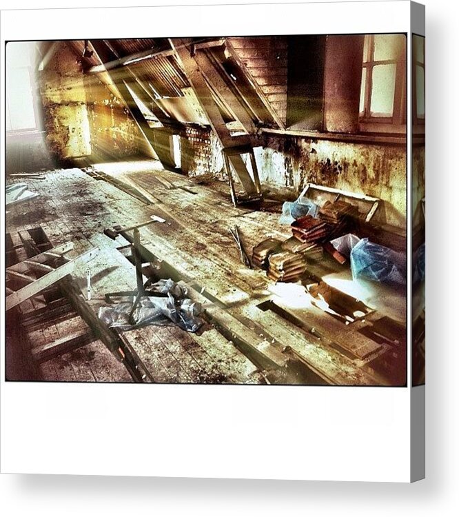 Theiphoneographersnetwork Acrylic Print featuring the photograph Abandoned Building. #procamera by Steven Bron
