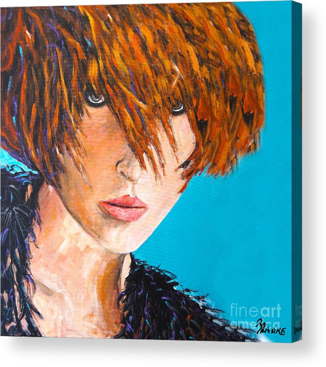 Fashion Acrylic Print featuring the painting Abby by Richard T Pranke