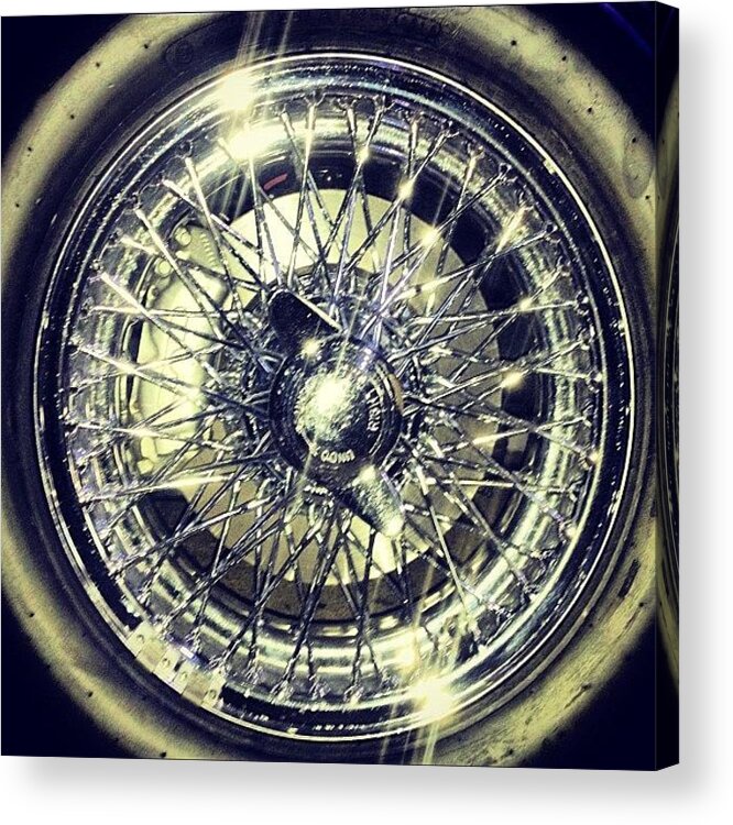  Acrylic Print featuring the photograph Aston Martin Wheel by Antony Crafford