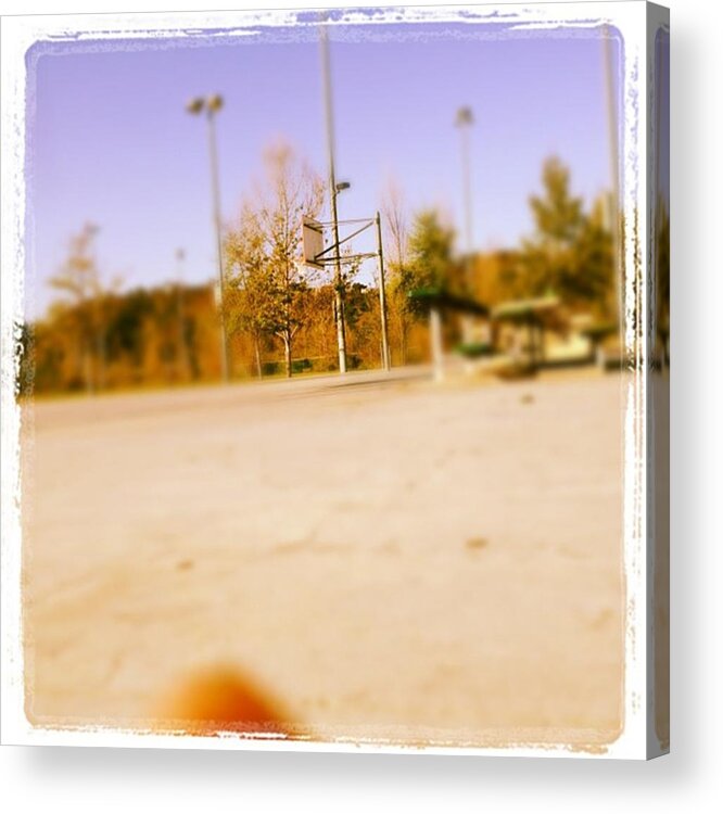 Basketball Acrylic Print featuring the photograph #basketball 🏀❤ Gonna Shoot Around by Nena Alvarez