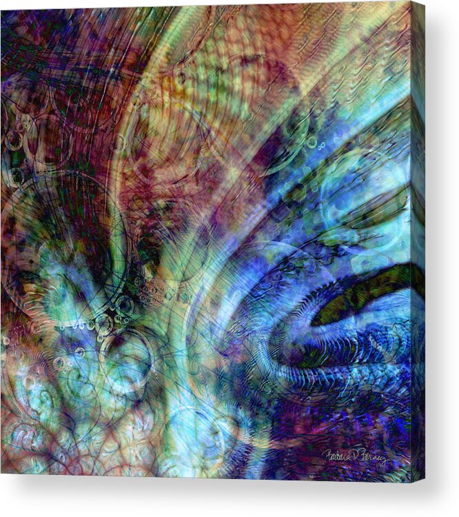 Birth Acrylic Print featuring the digital art Birth of the Universe by Barbara Berney