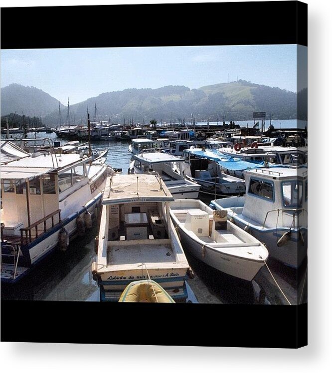  Acrylic Print featuring the photograph Boats In The Marine- Brazil by Daniel Resende Meneses