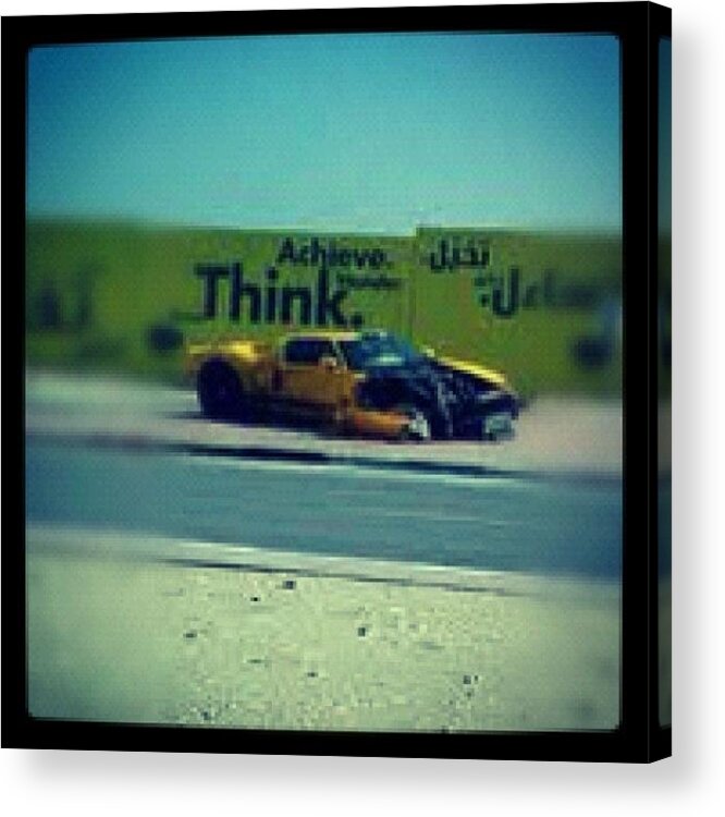  Acrylic Print featuring the photograph Broken Sports Car At My School!😳😳 by Omar Al Emadi