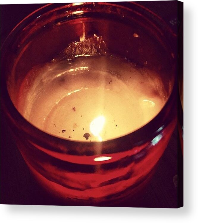 Fire Acrylic Print featuring the photograph Candle by Paul Hoaksey