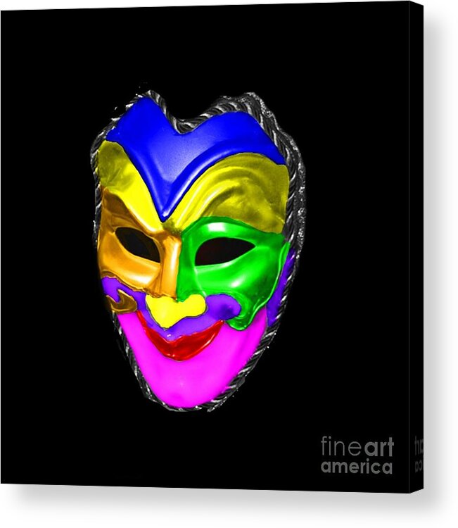 Melbourne Acrylic Print featuring the photograph Carnival Mask by Blair Stuart