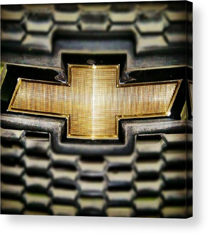 Logo Acrylic Print featuring the photograph Chevrolet by Parth Patel