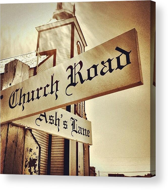 Perspective Acrylic Print featuring the photograph Church Road by Christopher Campbell