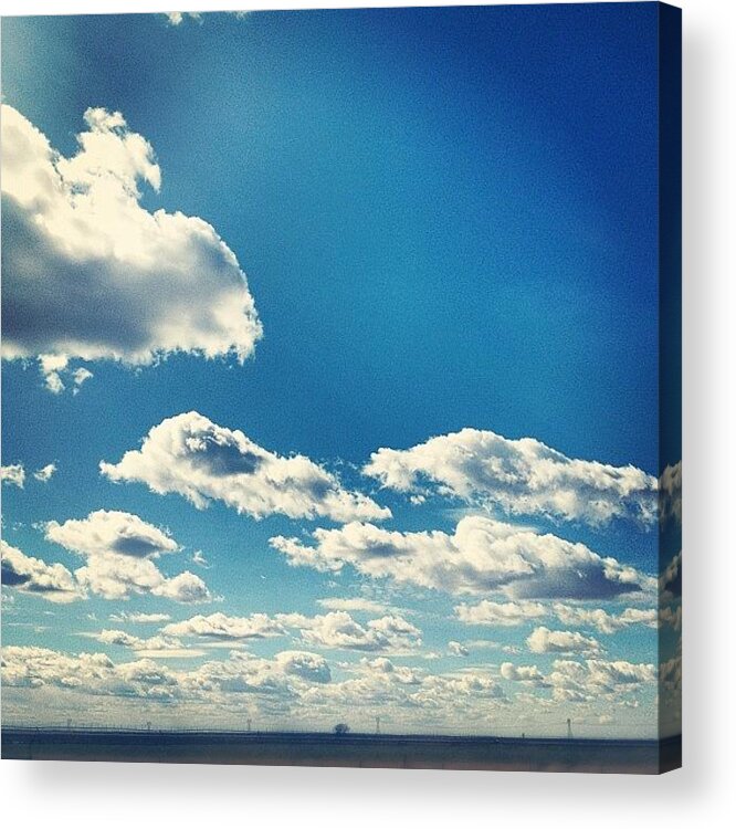 Instagram Acrylic Print featuring the photograph Clouds Crash. #iphone #instagram by Johnathan Dahl
