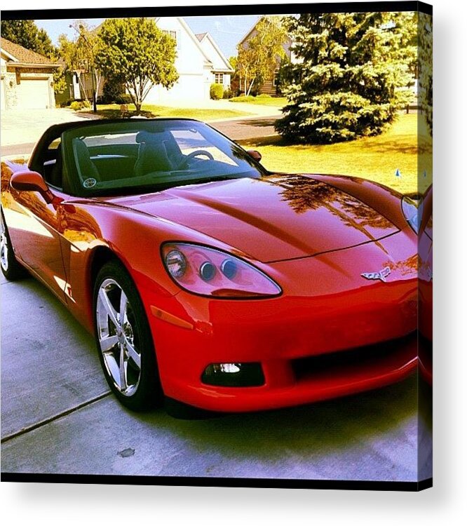 Corvette Acrylic Print featuring the photograph Corvette by Patrick Futato