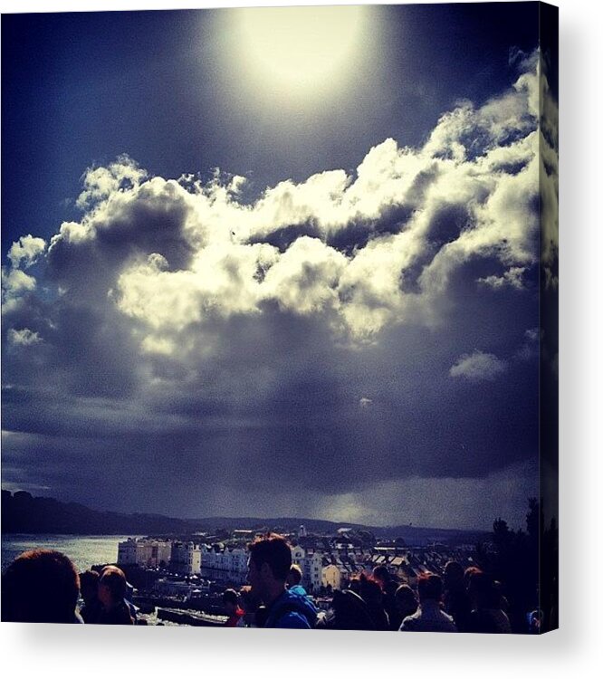 Instagram Acrylic Print featuring the photograph Dark Cloud On A Summer Day by Paul Mcdonnell