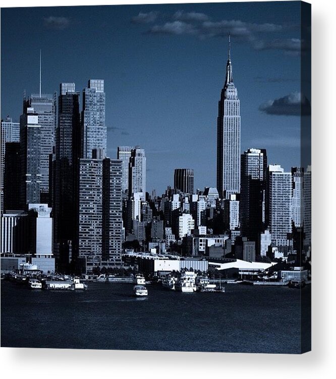 Landscapeporn Acrylic Print featuring the photograph Darkness Falls On ✨gotham City✨ by Alhaji Samura