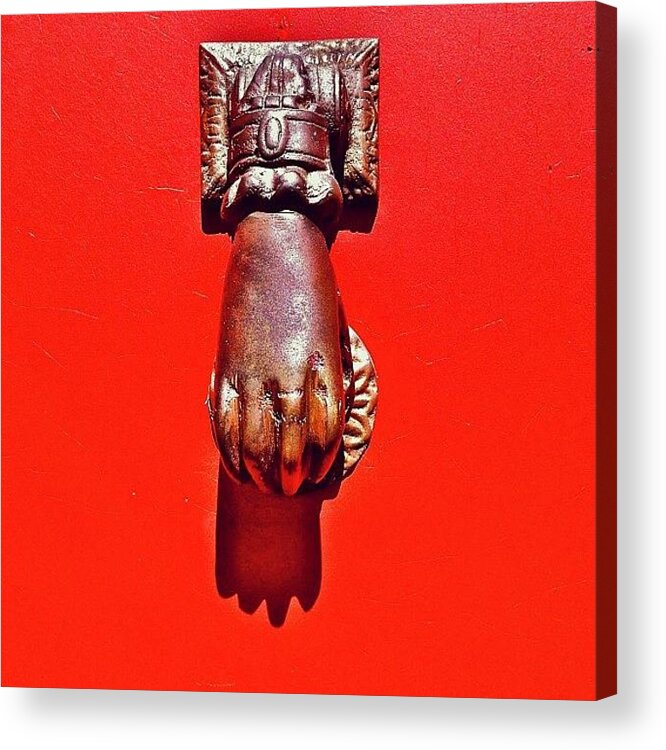 Door Knocker Acrylic Print featuring the photograph Doorknocker by Julie Gebhardt