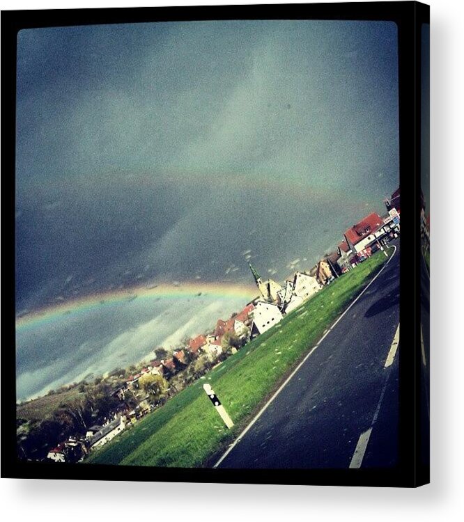 Rainbow Acrylic Print featuring the photograph Double Rainbow by Malte Bauer