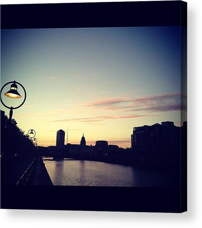 Photography Acrylic Print featuring the photograph #dublin Skyline!! #photography by David Lynch