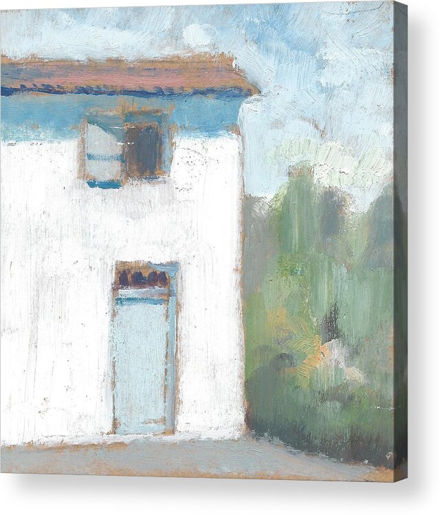 French Farmhouse Acrylic Print featuring the painting Farmhouse number one by Alan Daysh