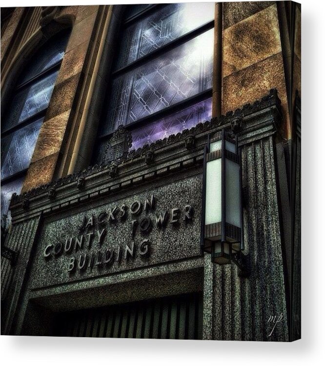 Building Acrylic Print featuring the photograph Favorite Building In Jackson by Maury Page