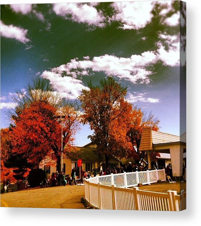 Clouds Acrylic Print featuring the photograph #festival #clouds #cloudporn #sky by Shannon Ferguson