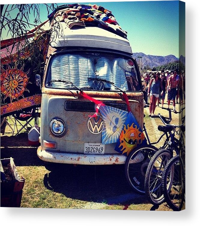 Festival Acrylic Print featuring the photograph First Pic I Took At #coachella by Ace Morris