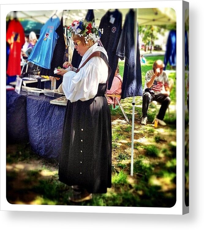 Mobilephotography Acrylic Print featuring the photograph Flower Girl @ Syttende Mai by Natasha Marco