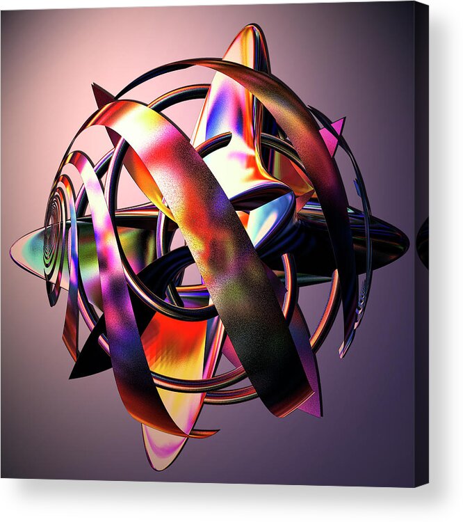 1st Place In Faa Avatar Contest. Acrylic Print featuring the digital art Fractal Abstract VIII by Tyler Robbins