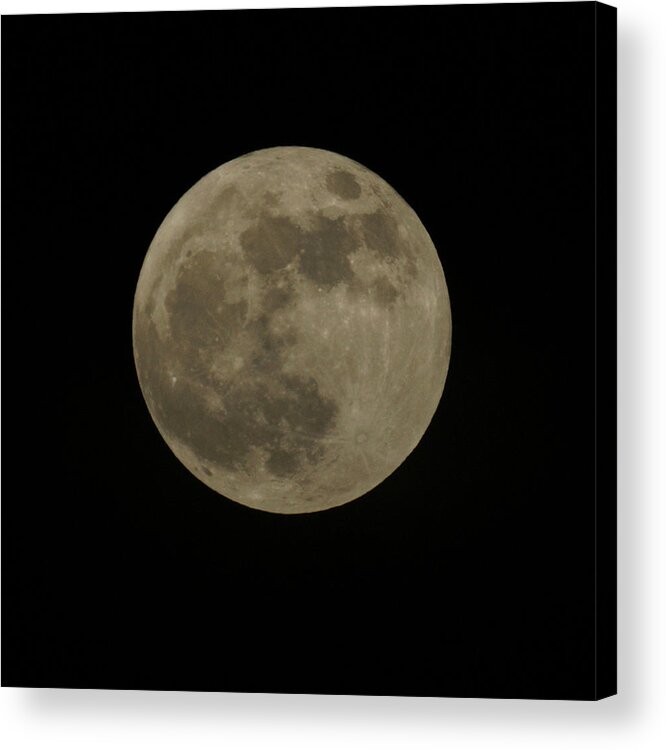 Moon Acrylic Print featuring the photograph Full Moon 5-5-2012 by Ernest Echols