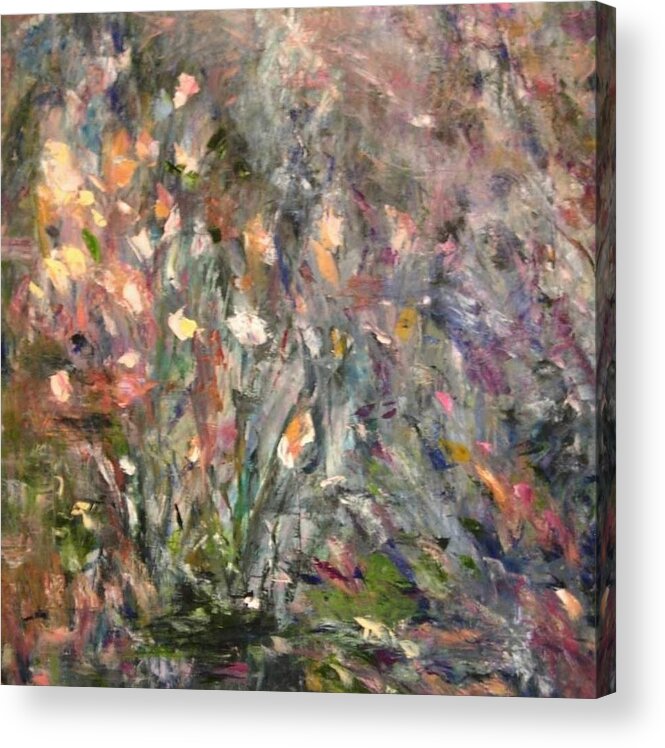 Abstract Acrylic Print featuring the painting Garden of Eden by Beverly Smith