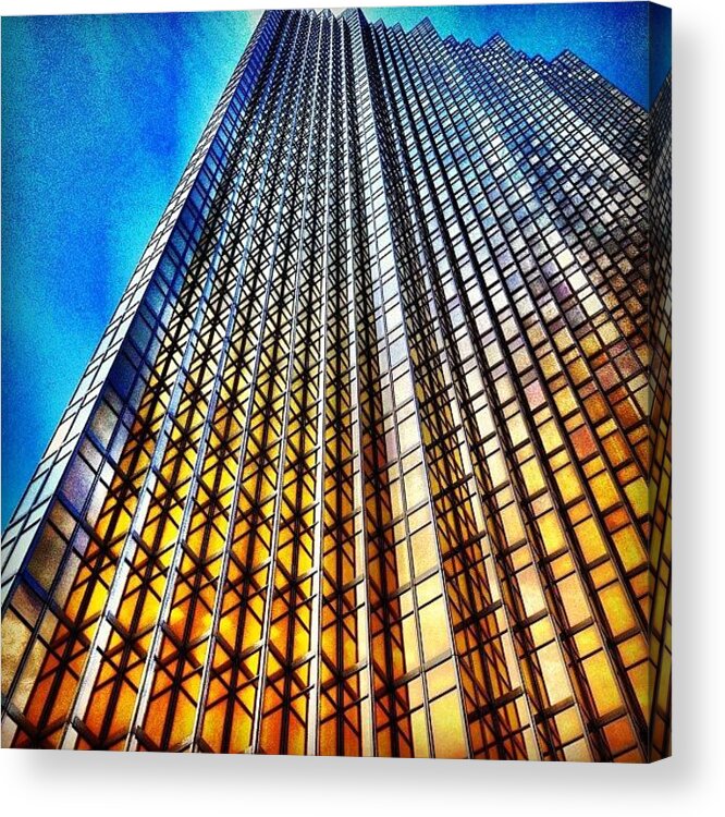 Doinbuildings Acrylic Print featuring the photograph Gold Fade by Christopher Campbell