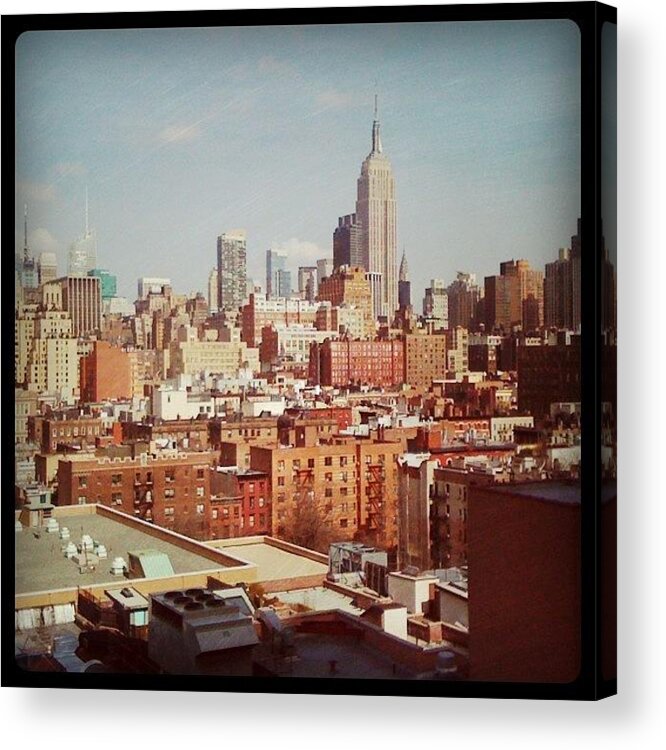 New York Acrylic Print featuring the photograph Google's View Ain't Too Shabby by Mollye Chudacoff