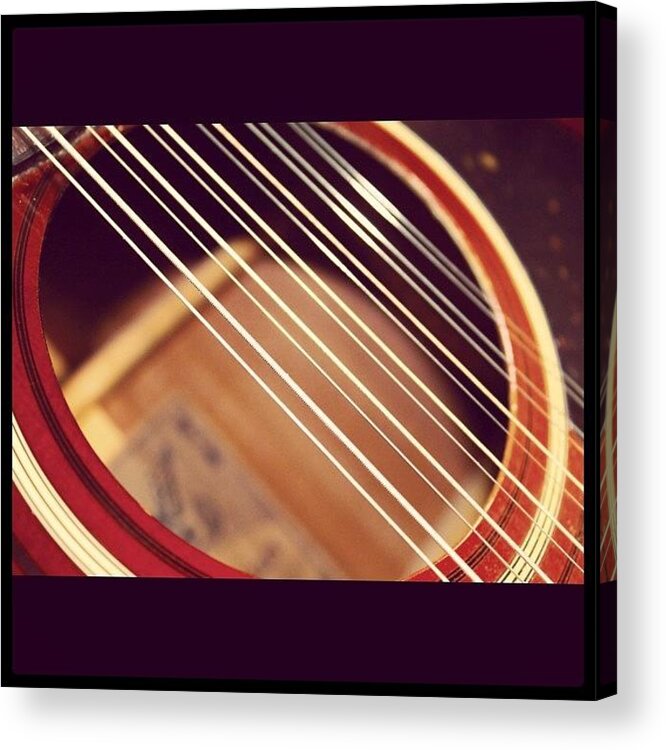 Guitar Acrylic Print featuring the photograph Guitar Strings by Justin Connor