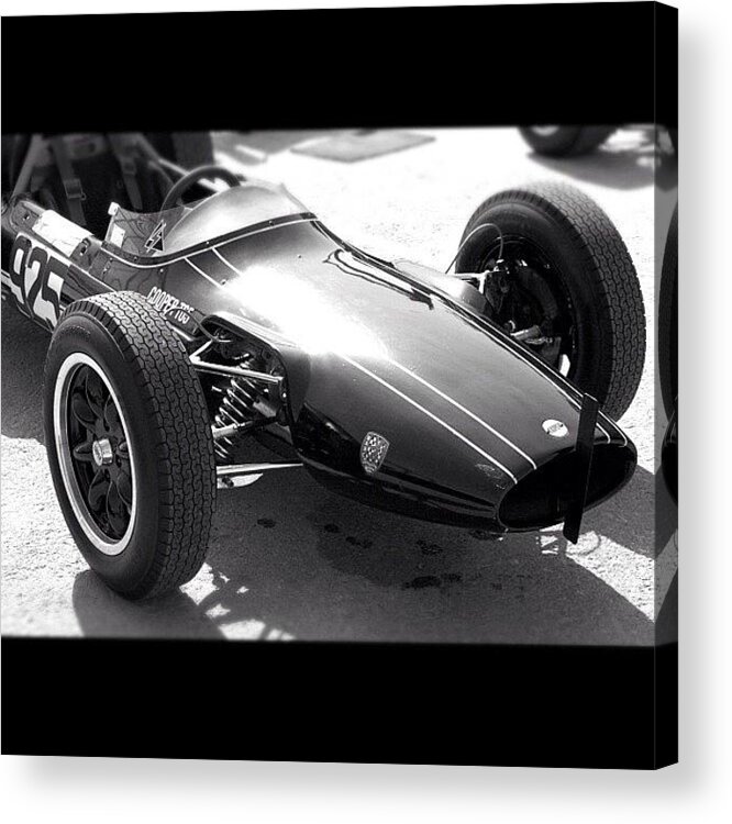 Jj Acrylic Print featuring the photograph #hillclimb #motorsport #blackandwhite by Leon McMahon