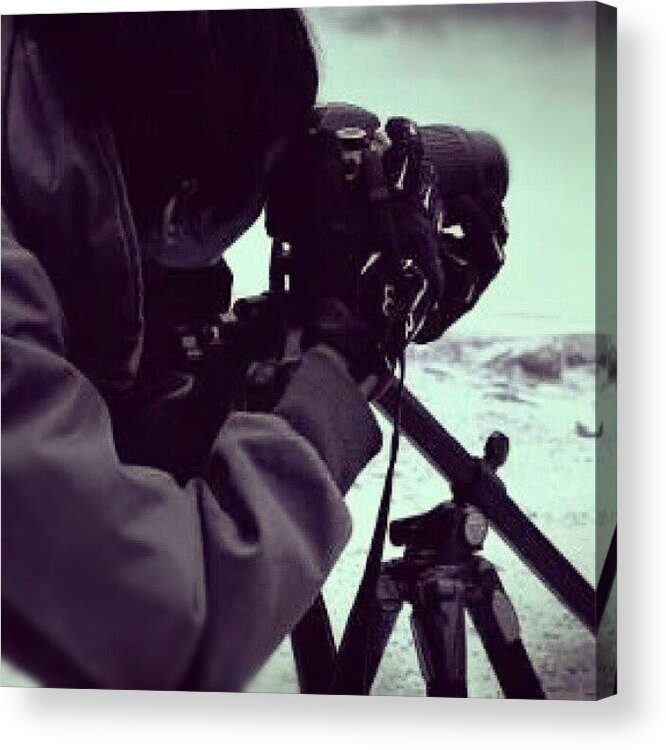 Picture Acrylic Print featuring the photograph #hunting A #picture At #kawahputih by Yogi Nz