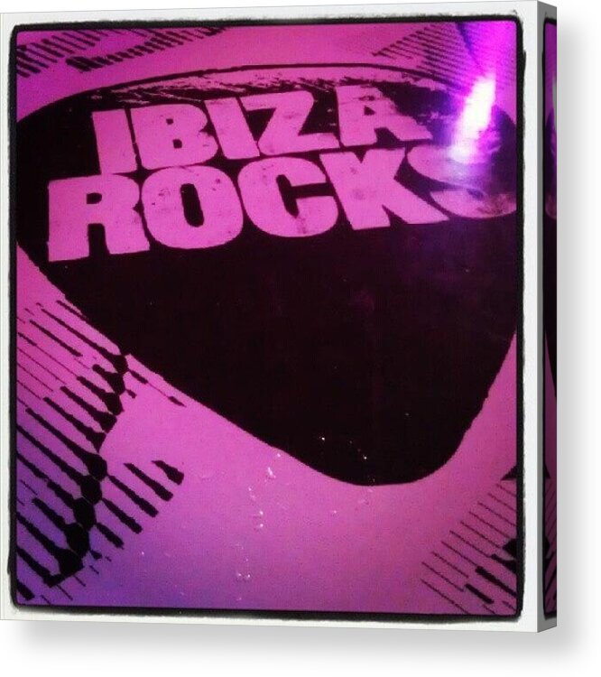  Acrylic Print featuring the photograph Ibiza Rocks Bar by Paul Johnston