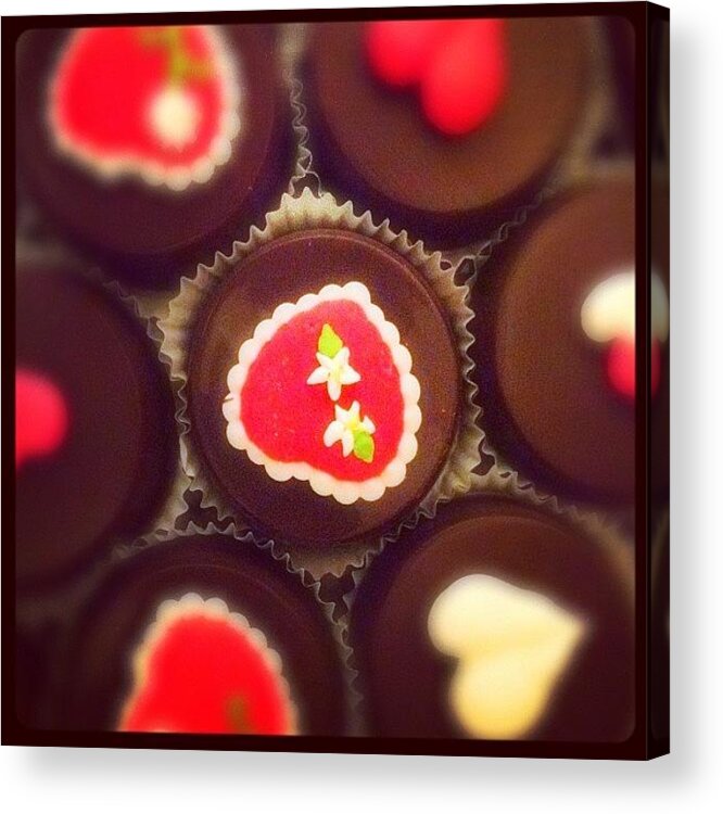 Oreo Acrylic Print featuring the photograph #instagram #chocolate Covered #oreo by Louis Bruno