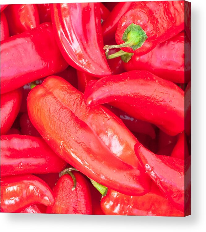 Abundance Acrylic Print featuring the photograph Jalapenos by Tom Gowanlock