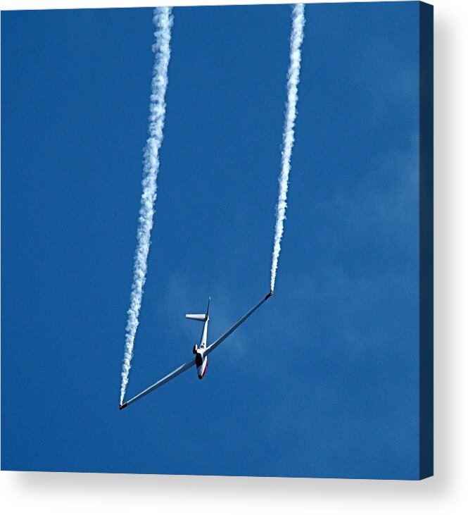 Glider Acrylic Print featuring the photograph Jet Powered Glider by Nick Kloepping