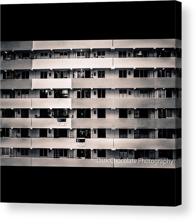 Building Acrylic Print featuring the photograph Lattices by Zachary Voo
