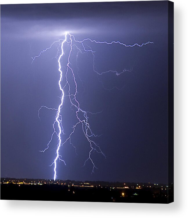 Thunderstorms Acrylic Print featuring the photograph Lightning Strikes by James BO Insogna