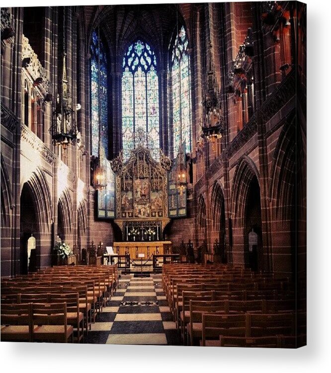 Androidcommunity Acrylic Print featuring the photograph #liverpoolcathedrals #liverpoolchurches by Abdelrahman Alawwad